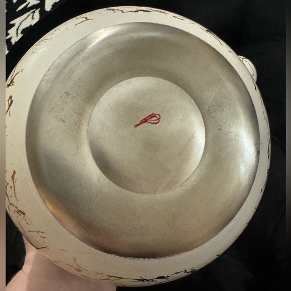 Ornate Unique Arabic Style Tea Kettle Black Cream Gold Patterned Vintage Look - Picture 5 of 16